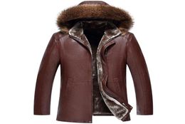 Mens Genuine Sheep Leather Natural Coat Winter Parka Real Fur Jackets Long Plush Thick Oversize Sheepskin For Man4154777