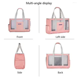 Cat Carriers Pet Shoulder Bag Breathable Backpack Top/Side Opening Outdoor Travel Double Zippers Large Capacity For Puppy Dog