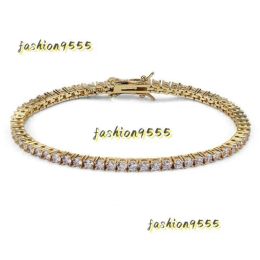Bangle Bangle Fashion Jewelry Tennis Bracelet Designer Bracelets Chain Diamond Zircon Stainless Steel For Men 2024 Adult Jewellery Bracel
