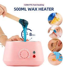 Waxing 500ML Wax Heater Machine Depilatory Wax Warmer Waxing Kit Hair Removal Wax Melter Wax Melting Pot Wax Beans Wax Dipping Pot