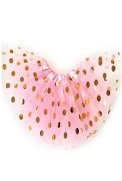 2016 New Baby Girls Tutu Skirt Kids Toddler Gold Dot Tutu Newborn Birthday Tutus Pography Customes5335501