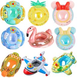 Rooxin Baby Swimming Ring Water Play Tube Pool Floats for Children Swim Circle Unicorn Flamingo Pool Inflatable Toy Summer Party 240323