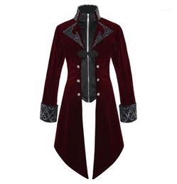 Men039s Jackets Men Medieval Steampunk Tailcoat Halloween Party Costumes Renaissance Pirate Vampire Gothic Jacket Vintage Frock8012042