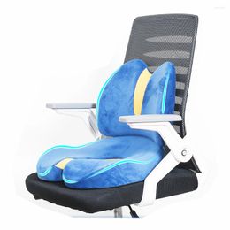Pillow Seat And Lumbar Support For Office Chair Memory Foam Car With Washable Cover Back