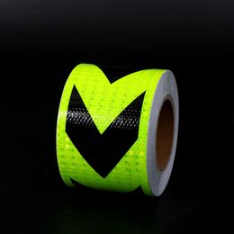 VITCOCO Green Black Arrow Lattice Reflective Sticker Reflective Film of Truck Body Road Traffic Signs Fire Safety Warning Tape