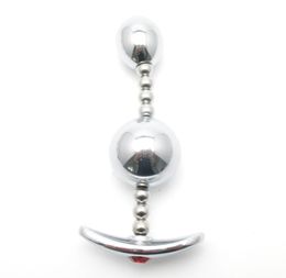 Stainless Steel Flexible Anal Plug Anchor Shape Metal Dildo metal silver color dildo sex toy adult product4504772