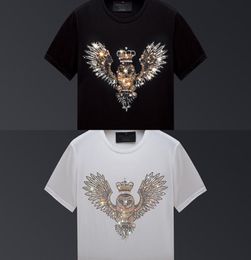 Plus Size 2021 Owl Crown Rhines T Shirts Men Brand Short Sleeve Fashion Man Streetwear O Neck Slim Tshirts Camisetas Hombre X07266649440