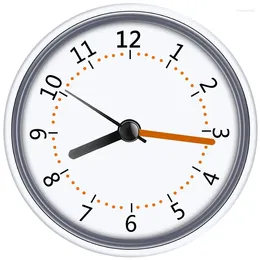 Relógios de parede Mini Chuveiro Relógio À Prova D 'Água IP24 Ventosa Banheiro Acrílico Face para Banheiro Cozinha (