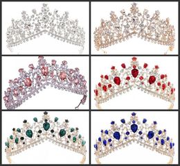 Bling Crystal Rhinestone Tiaras Crown Sparkly Bridal Wedding Hair Accessories Headpieces Prom Queen Quinceanera Pageant Tiara Prin4040883