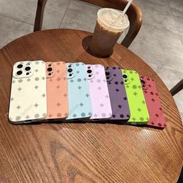 Solid Colour designer minimalist floral fashion design silicone full package anti drop iphone case for Apple 15pro max 11 12 13 14 Pro Max XR X XS XSMAX 7 8 Plus SE