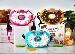 380ml Donut Style Straps Bottle Portable Sports Multi Water Cup Creative Straw Childen Plastic Kettle Drinkware HA13714387949