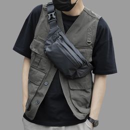 Waterproof Man Waist Bag Fashion Chest Pack Outdoor Sports Crossbody Bag Casual Travel Male Bum Belt Bag 240322