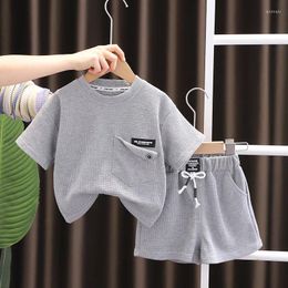 Clothing Sets 2024 Baby Boys Fashion Outfit Set Children's Top And Bottom Clothes Suit Summer Girls Cotton Casual Loose 2Pcs 12M-5 Years