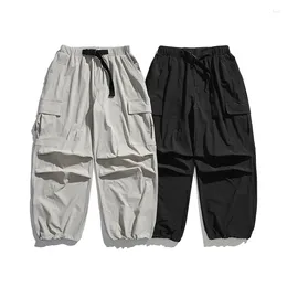 Men's Pants Men Streetwear Fashion Loose Casual Quick Dry Wide Leg Cargo Cityboy Girls Women Outdoor Harem Trousers