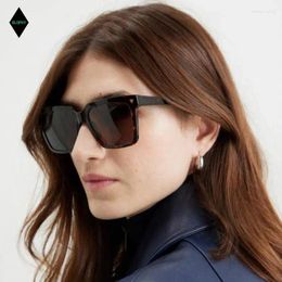 Sunglasses High Quality Square Black Acetate For Women Fashion Classic Retro Outdoor Female Men Sun Glasses Gafas