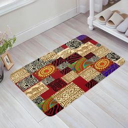 Carpets African Ethnic Style Floor Mat Entrance Door Living Room Kitchen Rug Non-Slip Carpet Bathroom Doormat Home Decor