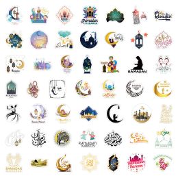 10/50Pcs Festival Eid Mubarak Packaging Sealing Sticker Candy Bag Gift Box Labels for Kids Birthday Party Decor Supplies