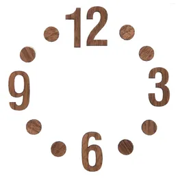 Wall Clocks Numerals Numbers For Personality DIY Supplies Wood Replacement Hanging Parts Digital