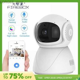 Other CCTV Cameras FHD WIFI PTZ IP Camera CCTV Security Protector Monitoring Wireless Camera Intelligent Automatic Tracking Baby Monitor with Google Alexa Y240403