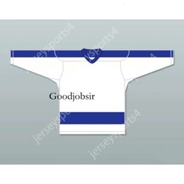 Gdsir Custom WHITE TORONTO BAY LEAVES PRACTICE HOCKEY JERSEY NEW Top Ed S-M-L-XL-XXL-3XL-4XL-5XL-6XL