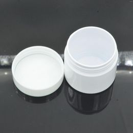 Storage Bottles 96Pcs/Pack 50g Quality Cream Jar White Plastic Makeup Container Sample Cosmetics Box Empty Pot Refillable