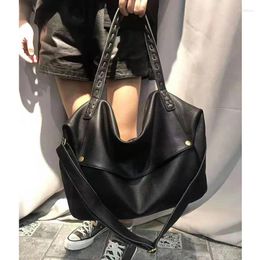 Evening Bags Big Genuine Leather Handbags Luxury Shoulder Designer Ladies Crossbody For 2024 Female Black Women Soft Tote