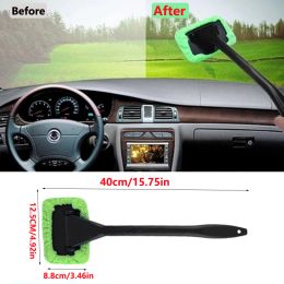 1/4Pcs Car Cleaner Window Brush Kit Cleaning Mop with Long Handle Windowshield Washing Towel Home Dust Wiper Cloth Car Wash Tool