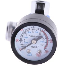 1/4npt Hvlp Spary Gun Regulator Air Pressure Gauge Regulator For Spray Gun