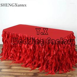 Table Skirt Nice Looking Wicker Taffeta Cloth Skirting For Wedding Banquet Decoration