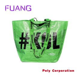 Mailers Custom Custom design reusable grocery shopping tote polypropylene laminated pp woven bag with logo printed