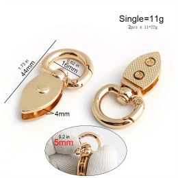 2PCS bag strap openable spring ring repair small bag wallet chain strap side clip side clip leaf side hook hardware d buckle