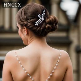 Hair Clips HNCCX Handmade Alloy Leaf Bridal Headwear Pin Wedding Accessories Brides Hairpins CP506