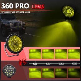 7inch Universal Off Road Long Range 24v Truck 300W Mile Spot Flood Light Car Daytime Driving LED Lighthouse 12V Boat Waterproof