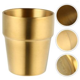 Mugs Cup Metalcups Glasses Tumbler Cocktailwater Steel Whiskeys Coffee Flower Gold Whisky Tea Glass Drinking Beer Stainless Mug