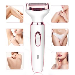 4 in 1 Electric Razor for Women Shaver Lady Body Hair Trimmer Armpit Bikini Arm Leg Face Moustache Portable Painless 240322