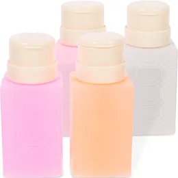 Storage Bottles Nail Remover Water Bottling Liquid Polish Press Refillable Gel Nailpolish