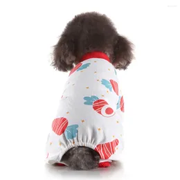 Dog Apparel Winter Autumn Warm Pet Pyjamas Red Carrot Clothes Supplies For Puppy (Size XS)