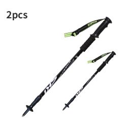 Sticks Pioneer 2pcs Nordic Walking Trekking Poles Walking Hiking Sticks Adjustable Alpenstock Antishock Outdoor Sports Mountains