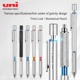 Pencils Japan Uni M51010 Shift Pipe Lock Drafting Pencil Mechanical Retractable Metal Knurled Pen Low Centre of Gravity 0.5mm