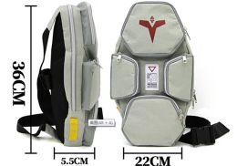 Harajuku Mobile Suit Cosplay Gundam GP-02A Shield Bag Grey One Shoulder Bag Unisex Chest Messenger Bag