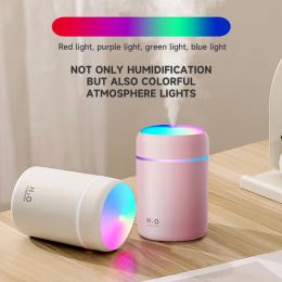 Mini Air Humidifier Portable USB Mute Aroma Diffuser Essential Oil Diffuser Sprayer Mist Maker with Colourful Lights for Home Car