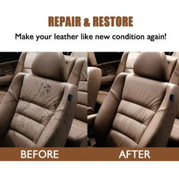 Leather Repair Gel Leather Surface Colour Repair Car Seat Burns Holes Complementary Refurbishing Cream No Harm Chemical Cleaner