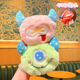 New Little Monster Handheld Bag Pendant Keychain Plush Doll Keychain Pendant Car Jewelry Cute Doll Children's Gift Wholesale Free Free Shipping DHL/UPS