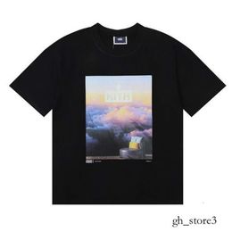 Kith T Shirt Rap Hip Hop Ksubi Male Singer Juice Wrld Tokyo Shibuya Retro Street Fashion Brand Short Sleeve T-shirt Vintage T Shirt 353