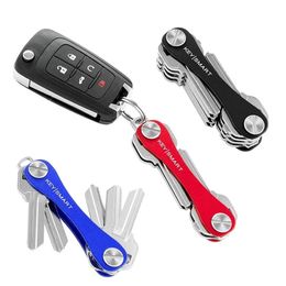 Smart Key Chain Mini Keychain Compact Key Decorative Holder Clip Home Storage Metal Key Clip Aluminium Organiser Keychain Outdoor