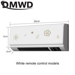 DMWD Electric Heater Fan Bathroom Hanging Warm Hot Air Blower Radiator Wall-Mounted Remote Control Thermal Heating Warmer 2000W