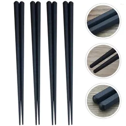 Kitchen Storage 10 Pairs Manual Cooking Sushi Chopsticks Plastic Serving Utensils Pot Heat-resistant