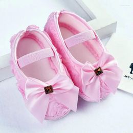 First Walkers Born 0-18M Baby Girl Shoes For Spring Autumn Infant Kids Girls Anti-slip Bow Princess Indoor Footwear