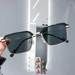 Sunglasses Office Portable Discoloration Computer Goggles Oversized Eyeglasses Ultra Light Frame Anti-Blue Glasses
