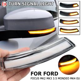 For Ford Focus Mk2 Mk3 Mondeo Mk4 2010-2014 Dynamic Turn Signal Light LED Side Rearview Mirror Sequential Indicator Blinker Lamp